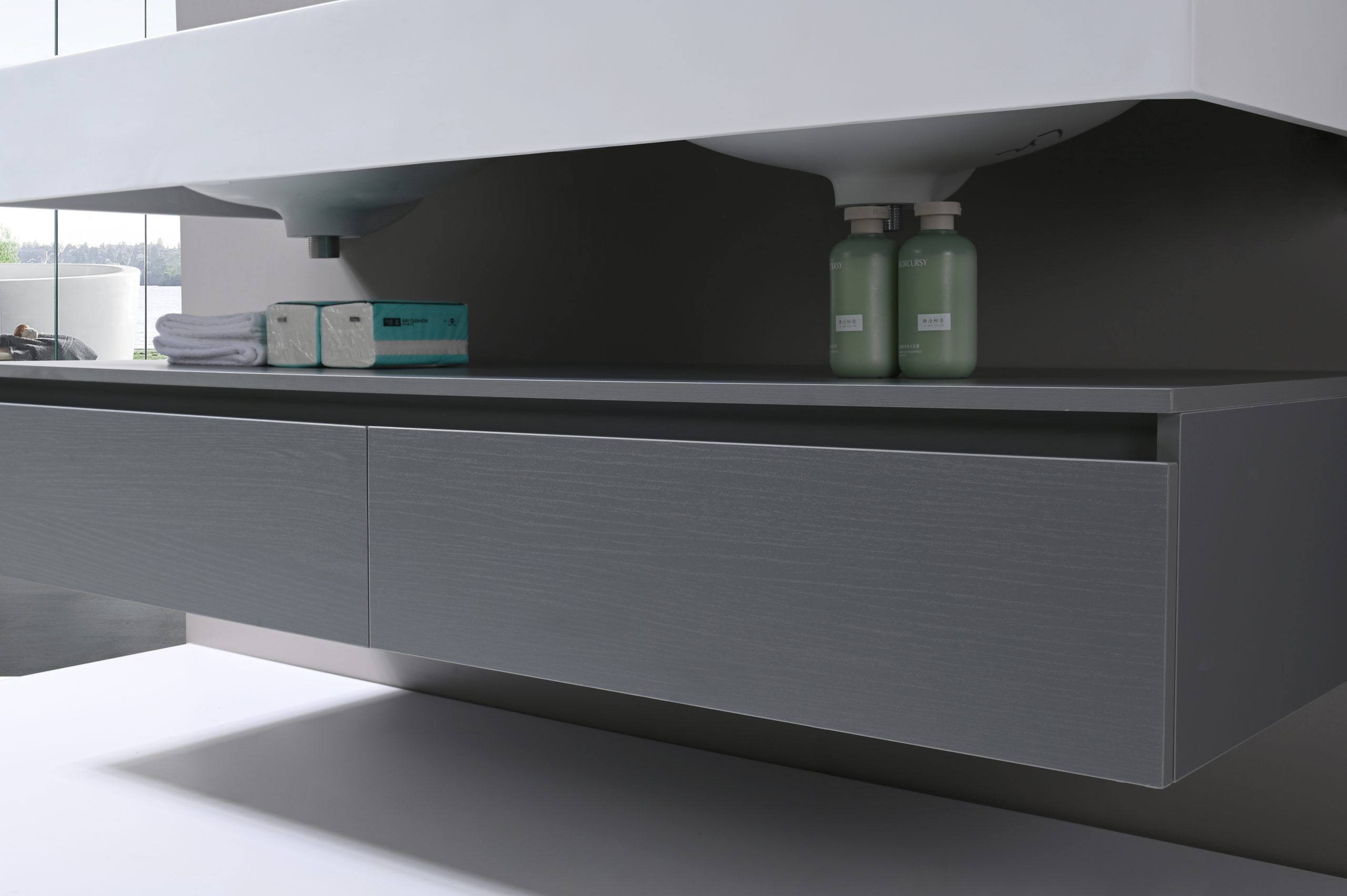 Double Sink Wallmount Vanity (32" and 60") - Image 3