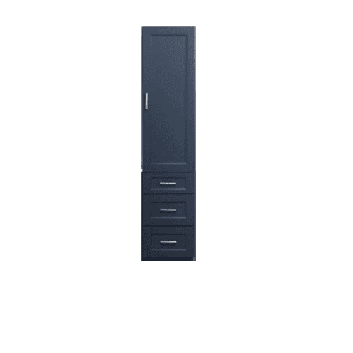 Linen Tower Solid Wood with Doors and Drawers