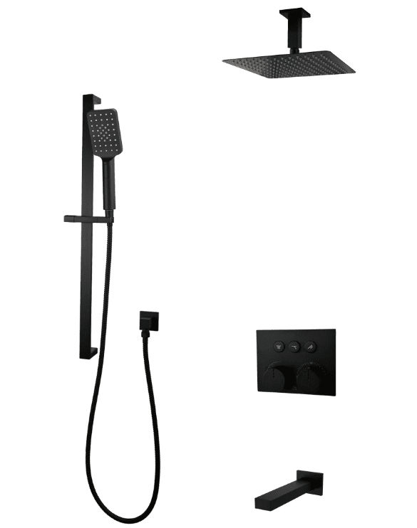 DIAMOND Push-button Three Way Thermostatic System - Kit 1